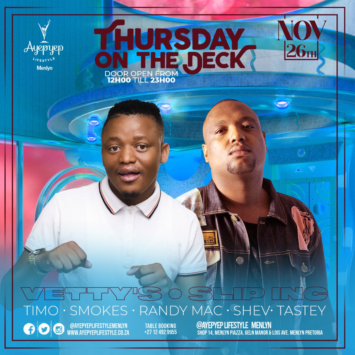 Just before we enter the festive mood. #thusdayOnTheDeck @AyepyepMenlyn 🍾🍾🍾🍾
