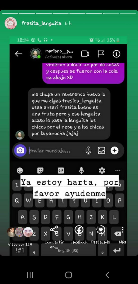 tiryarmy's tweet photo. Este son mi las historia de mi hermana en instagram que es la princioal afectada #LGBT #armys𓆗 #Funado https://t.co/KHNrQPZ4fc
