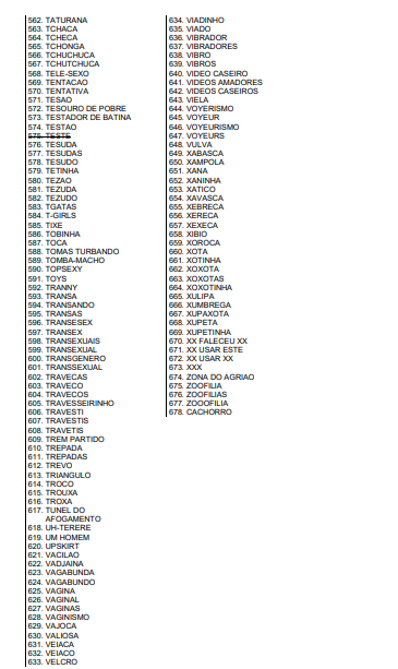 panteraneigra's tweet photo. atenção pra lista de nomes proibidos de serem registrados no brasil https://t.co/HDBhTdgEoy