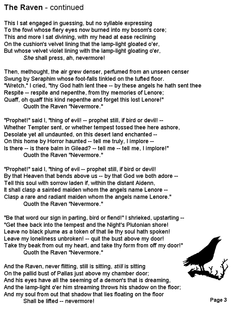 One of my favorite writers, Edgar Allan Poe (Bharani Ketu), channeled this darkness and pain which I feel is an accurate expression of Bharani. If we take a look at one of his works, The Raven, the narrator is engulfed by the pain of losing his wife.