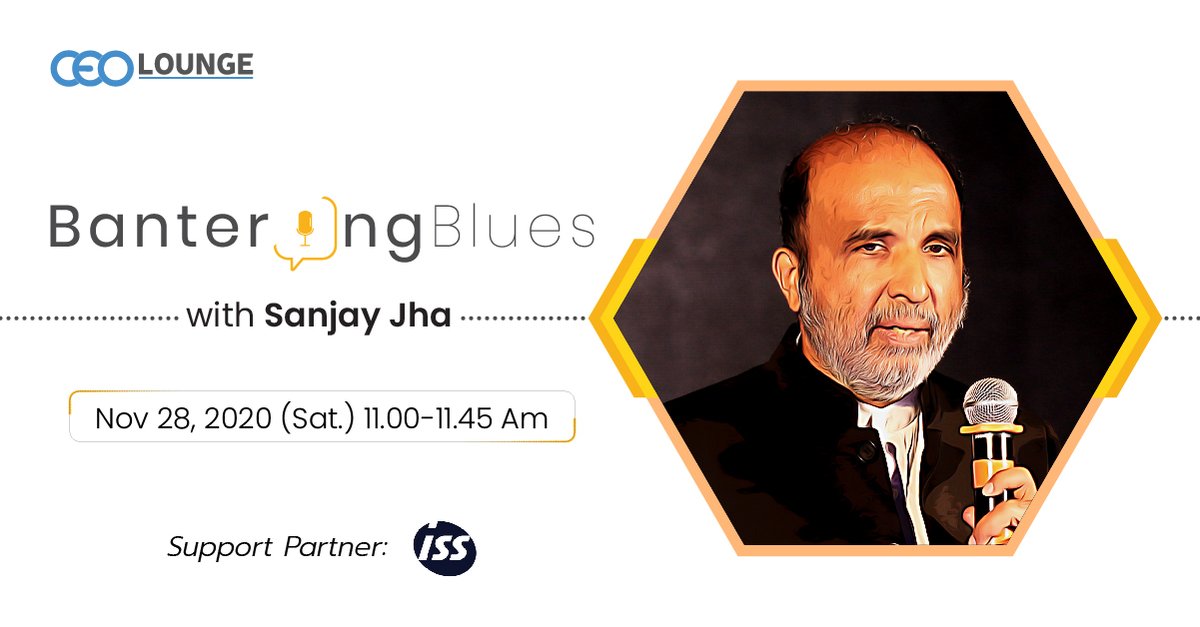 This weekend  <a href="/JhaSanjay/">Sanjay Jha</a> is sharing a lesser known chapter from his life at #BanteringBlues Will he talk politics or corporate, or would it be something entirely different? Who knows! Click to join bit.ly/33g3NAA with <a href="/deepakceolounge/">Deepak Yadav</a> &amp; <a href="/HariGovindNair/">Hari Govind Nair</a>