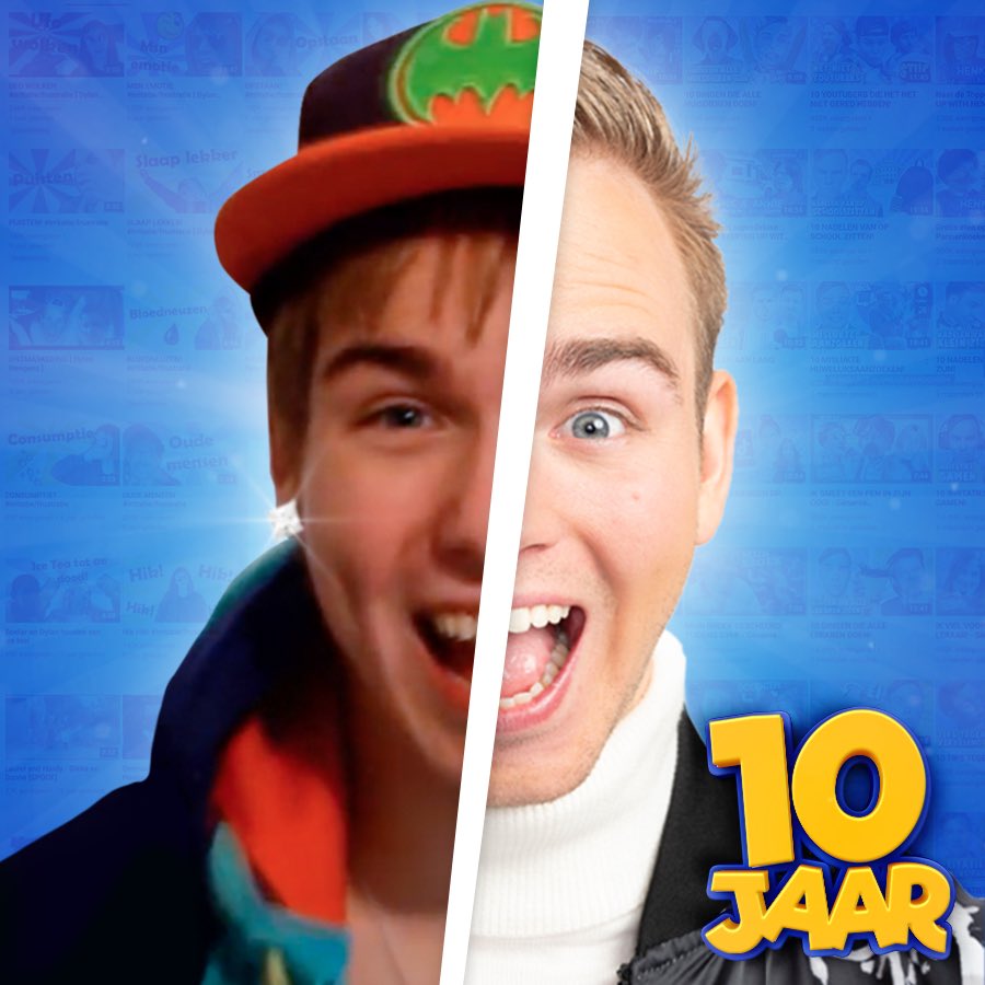 Vandaag vieren we het 10-jarige bestaan van hey YouTube kanaal ‘Dylan Haegens’! 🥳