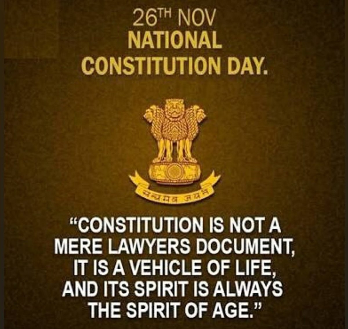 CGUOThroughLens's tweet photo. The foundation of the world's largest democracy, the Constitution of India was formed on this day, Warm greetings to all of you on National Constitution Day . It is a national duty to keep the constitution with creed / faith, customs, regional differences etc.
#ConstitutionDay https://t.co/ad6K8pTyYp