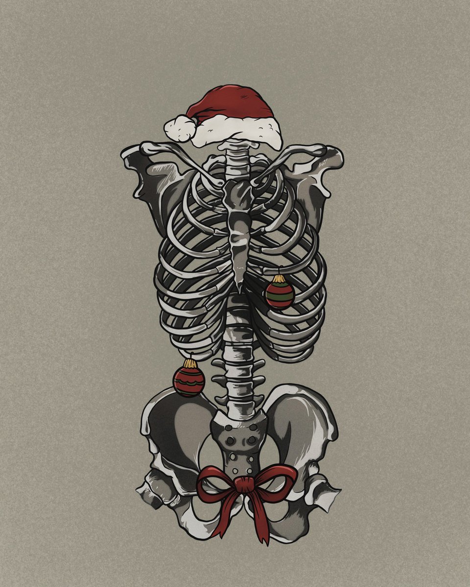 meg_callon's tweet photo. Scientific illustration, but make it Christmas. #extracheer #Procreate https://t.co/b44w8Lks6o
