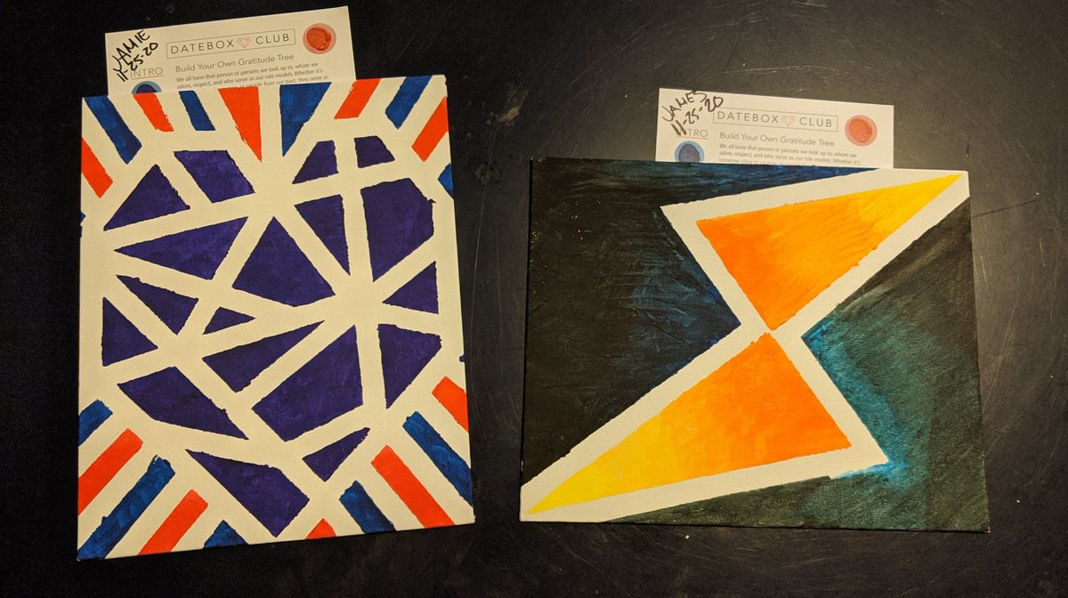 GMandSATS's tweet photo. Wife and I had date night, we did paintings. She did a heart, and I painted something I heart.
$rune #DateBoxClub https://t.co/fzClkOzX0E