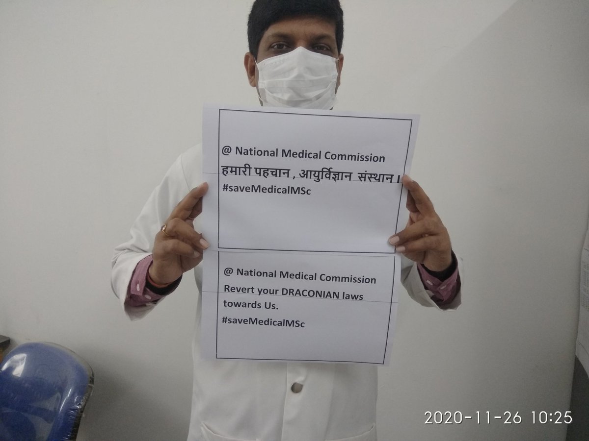 Sunilssmch's tweet photo. #saveMedicalMSc 
@NMMTA_Assn 
@AmitShah 
@narendramodi 
@PMOIndia 
@drharshvardhan 
@NITIAayog 
@aajtak 
@ABPNews 
@ndtvindia @CNNnews18 @BBCWorld @BBCHindi https://t.co/WAJxnVAF4k