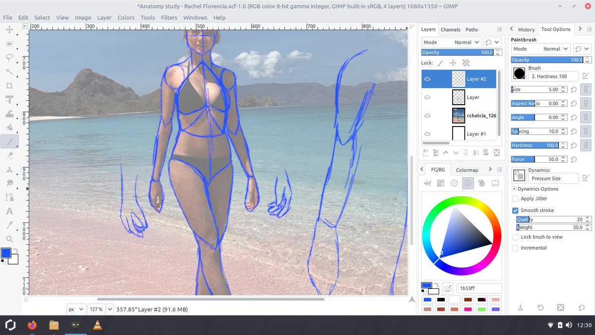 jurnalnyailham's tweet image. On today&apos;s episode of &quot;trying to learning female body basic in drawing using trace the shape method,&quot;

I tried to redraw @racheltjhia hands after i understanding her body basics.

Also, info pdf how to drawing manga dong.

#learndrawing