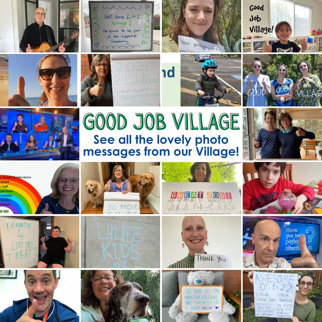 L4LAutism's tweet photo. Thank you for sharing with us your photo messages of thanks, love and support for our Village 💚💙
See more: https://t.co/uJ23mvz2TU

They're part of our #GoodJobVillage video - watch our beautiful celebration here: https://t.co/nfjLaWXH1U https://t.co/OBvvGTzdty