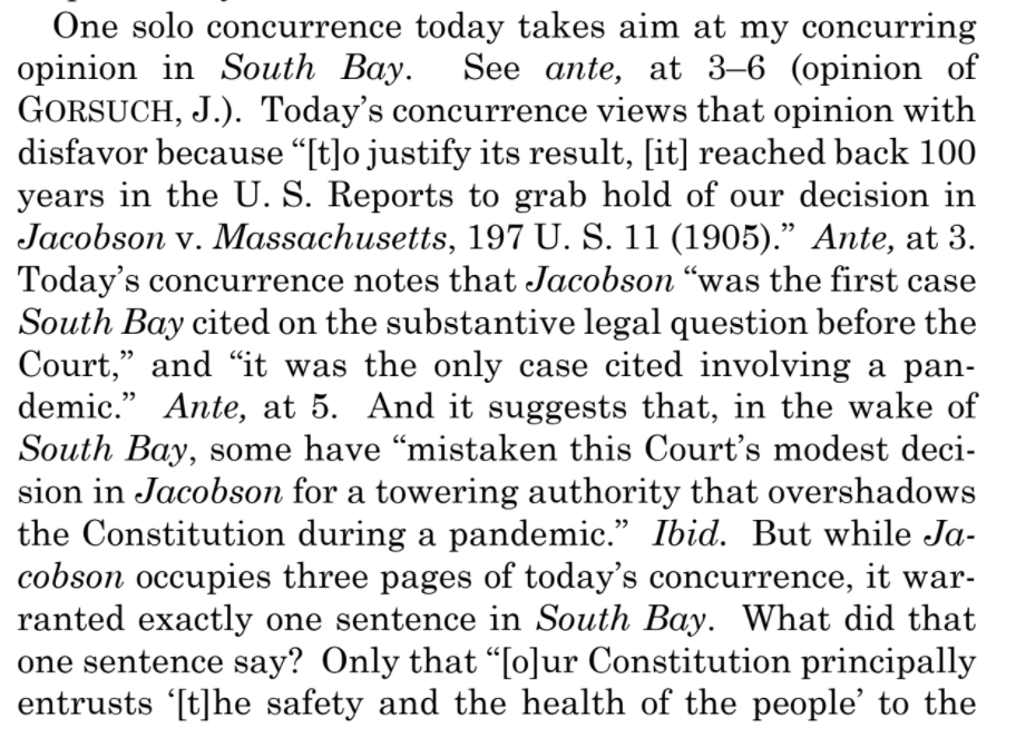 Roberts further defends himself from Gorsuch's attacks in the closing paragraphs of his dissent.