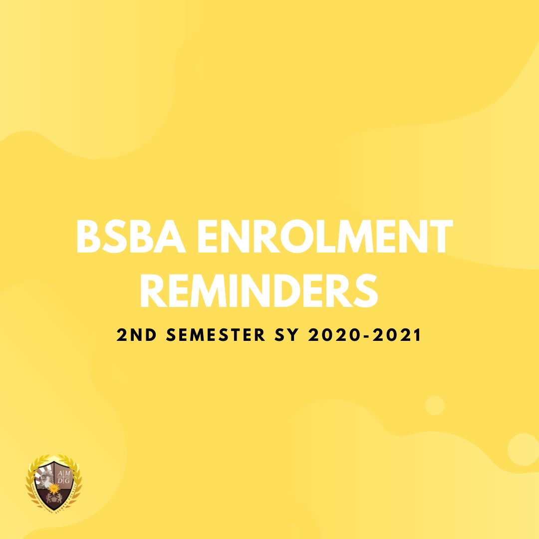 XUSBMSC's tweet photo. Mga Ka-Agila! For the enrolment of BSBA students for the 2nd Semester (3rd Quarter and 4th Quarter), please be guided by the following.

#TakeFlightEagles 
#OneSBM 
#XUSBM https://t.co/WVXPKogckK