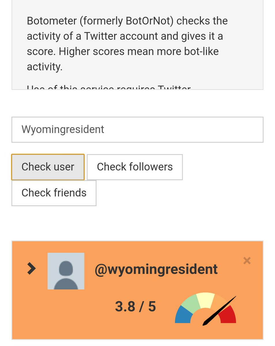 wyomingnan's tweet photo. @wyomingresident @GovernorGordon Go away bot #fakeacct https://t.co/joA4dYN1gv