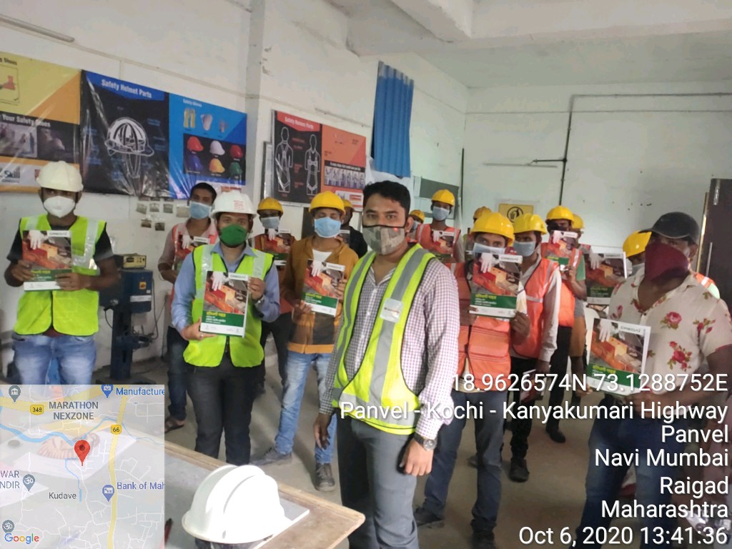 ragcmumbai's tweet photo. #BookDistribution to construction workers of Assistant Shuttering Carpenter batch at Marathon Nexzone, Panvel
#RAGC #SkillCluster #CREDAI #CREDAISkills #MarathonGroup #MarathonNexzone #PMKVY #SkillIndia #PNBHousing https://t.co/t2jkKWuNuH