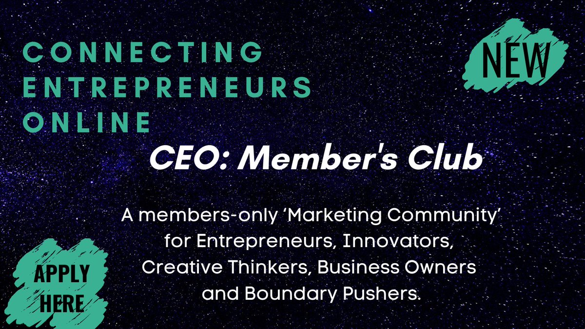 Today marks the official launch of our Touchpoints Marketing 'CEO: Member's Club'.

A members-only ‘Marketing Community’ for Entrepreneurs, Innovators, Creative Thinkers, Business Owners and Boundary Pushers.

vip.touchpointsmarketing.co.uk/products/cours…

#businessowners #marketingleaders #applynow