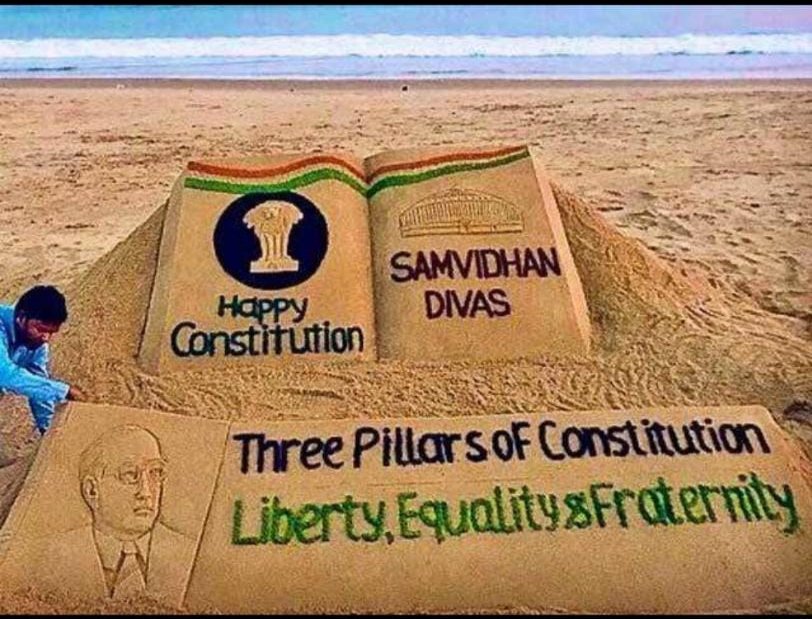 BlueMorning4's tweet photo. However good a Constitution may be, if those who are implementing it are not good, it will prove to be bad. However bad a Constitution may be, if those implementing it are good, it will prove to be good. - Dr. Babasaheb Ambedkar  
#Happy_Constituion_Day https://t.co/0ddKOEZDdF