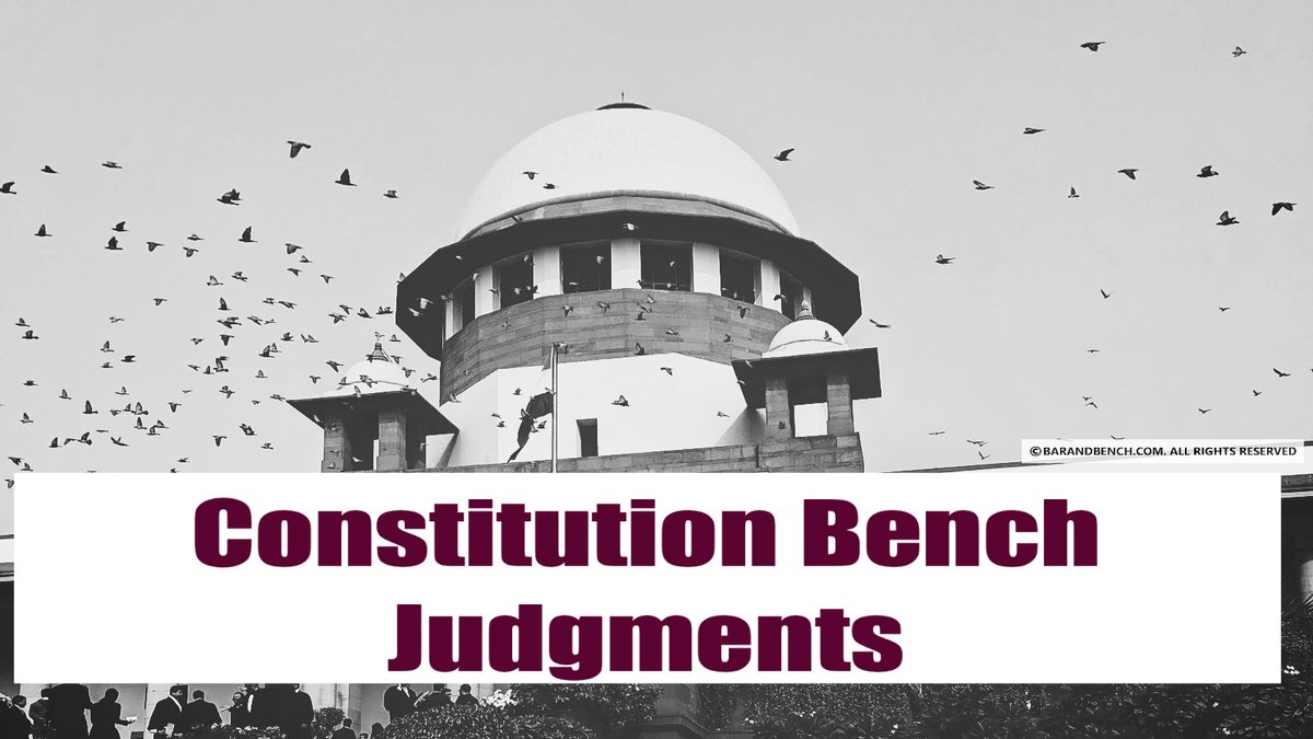 Constitution Day 2020: Constitution Bench judgments passed by the Supreme Court this year writes Aditya

READ: bit.ly/376x6He

#ConstitutionDay2020 #Constitution #constitutionofindia #ConstitutionAt71 <a href="/adityaak90/">Aditya A.K.</a>