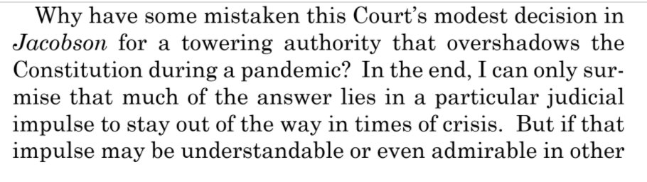 Amazed by how carried away Gorusch gets with his rhetoric in this concurrence. And he seems to forget that since COVID hit in late March he and his colleagues have been conducting hearings—and, I believe, conferences—remotely. They're kind of, you know, sheltering in place.