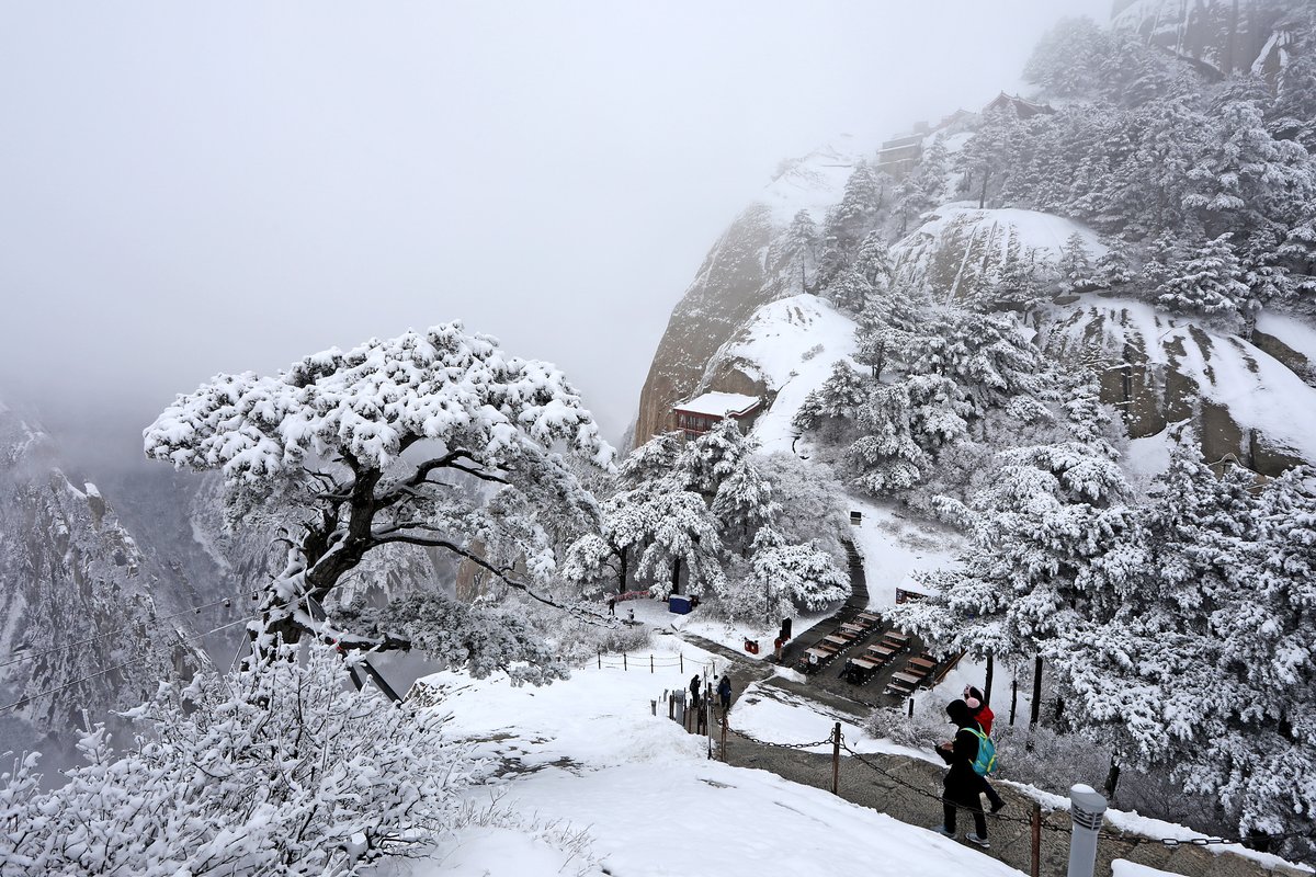 CCTVAsiaPacific's tweet image. 🇨🇳 #InPics: Snow has made #Huashan Mountain a magnificent silver wonderland.

🇨🇳 #图说：雪后 #华山，银装素裹；如诗如画，气象万千。

CFP pics