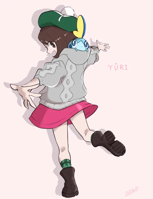 ポケマスにユウリちゃん参戦おめでたという事でこれまで描いてきたユウリちゃん再掲祭り 