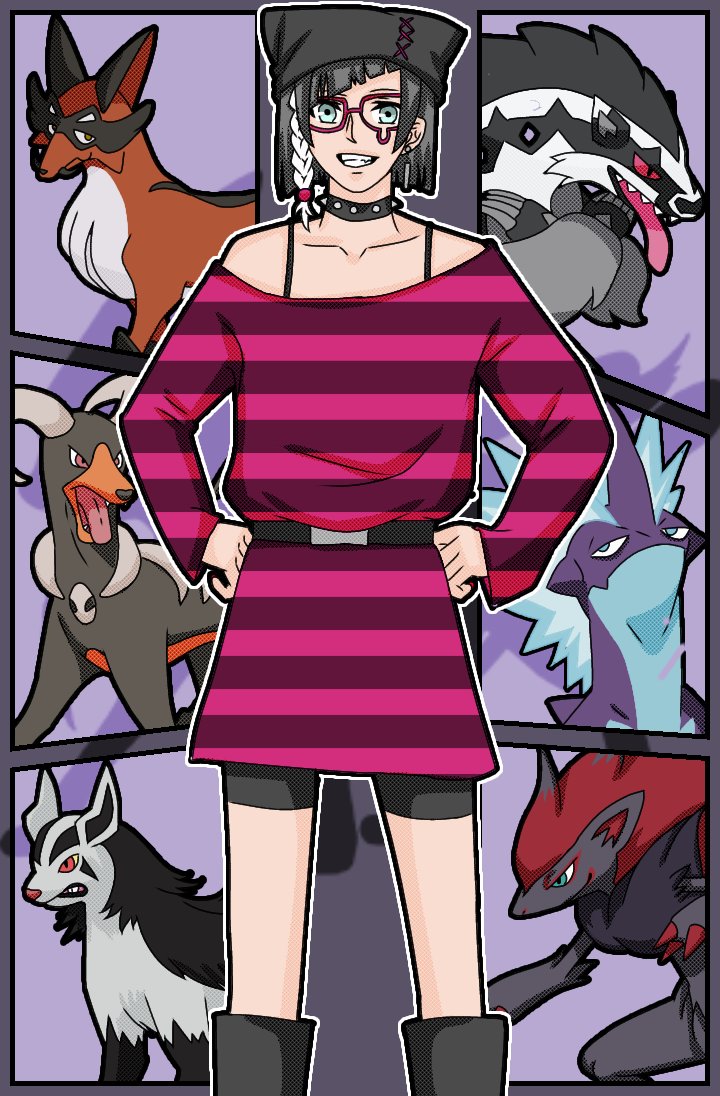 ポケナキ 創作ポケモンシェアハウス あくタイプ ヴィス ガラル地方出身のトレーナー ちょ ちょっとnzさんの歌聴きに地元行ってくる ボクのポケモン達 かっこいいでしょー