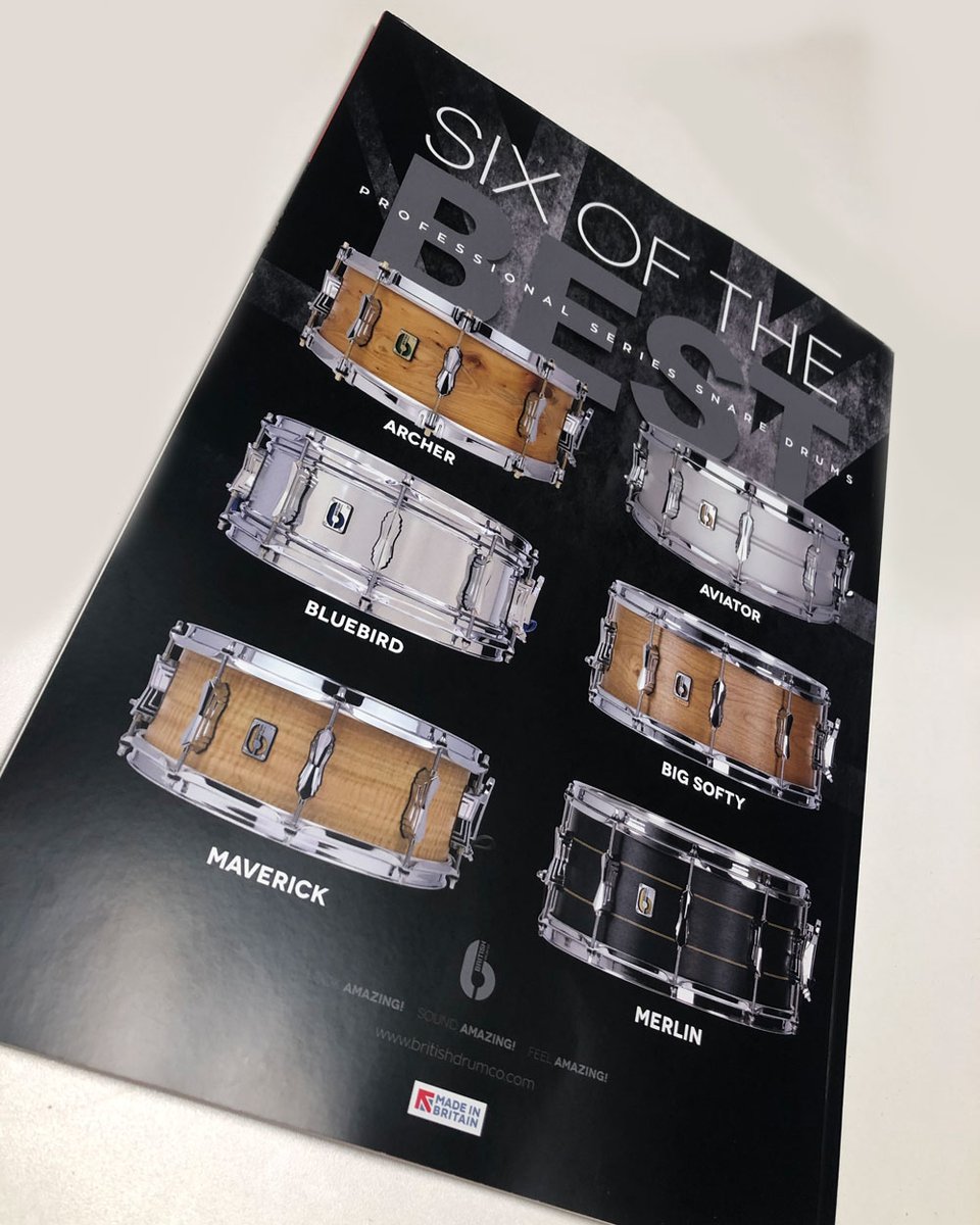 britishdrumco's tweet photo. Have you got the newest issue of Rhythm Magazine? The latest issue has some BDC goodies 👀
#britishdrumco #rhythmmagazine #drums #drumlife https://t.co/j5fDsaXh3U