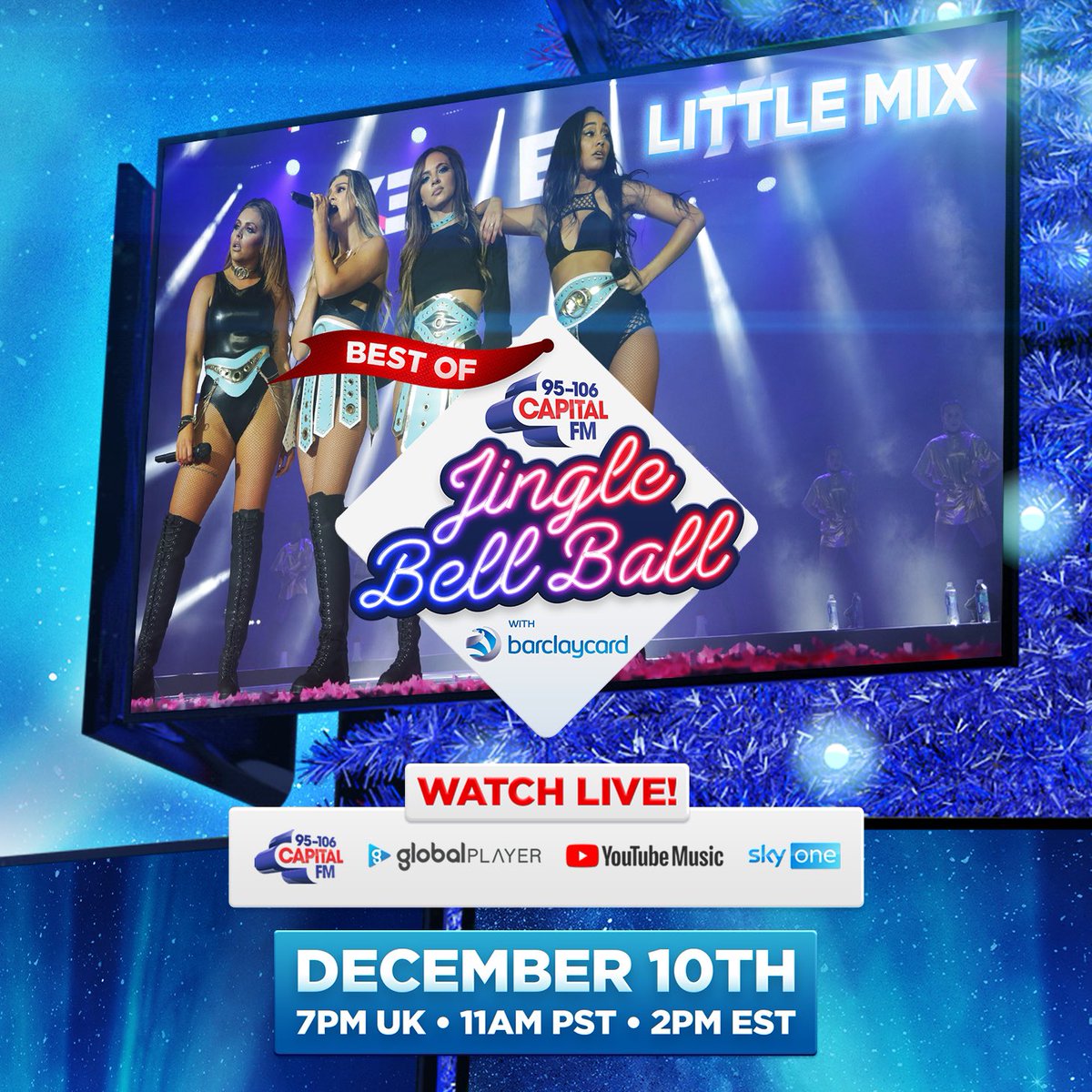 LittleMix's tweet photo. We'll be part of the #BestOfCapitalJBB this year 💗🔥. Make sure you're watching on 10th December - we can't wait! https://t.co/zLJA3VbhMe https://t.co/93RenAFEOU