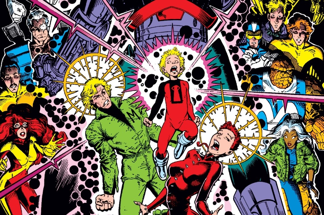 Historically, Franklin Richards has played a pivotal symbolic role in X-Men comics by establishing a shared destiny and a poignant bond of sympathy between the X-Men and the Fantastic Four.  #xmen  #Marvel 1/7