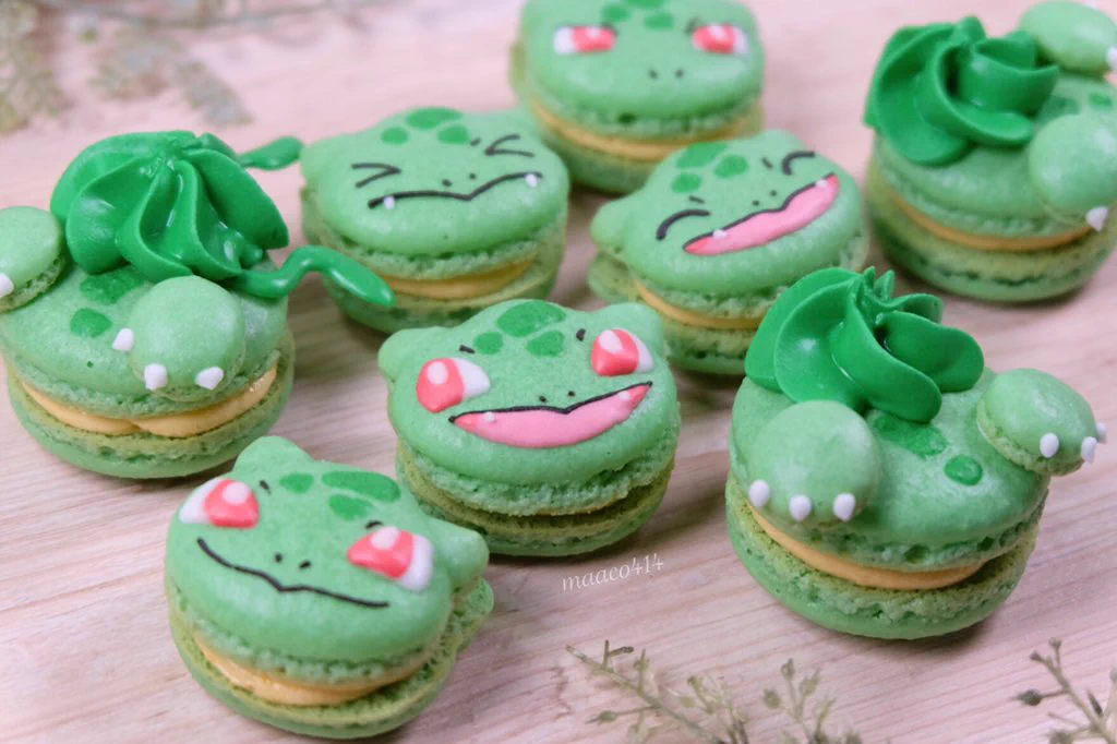 可愛いお顔がいっぱい！フシギダネのマカロンが素敵！