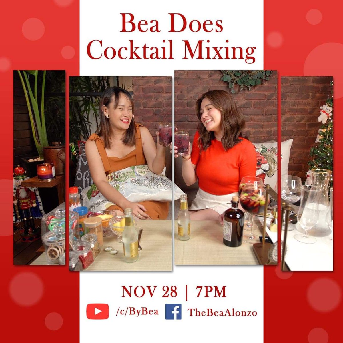 BeaDreamers_'s tweet photo. BEA DOES COCKTAIL MIXING!! New video on Nov 28, 7pm at Ms. @beaalonzo's YouTube channel β€οΈ Don't forget to subscribe, See you there!
#BeaDoes
#LifeIsBEAufiful
#ByBea https://t.co/7xoHy4L5X6