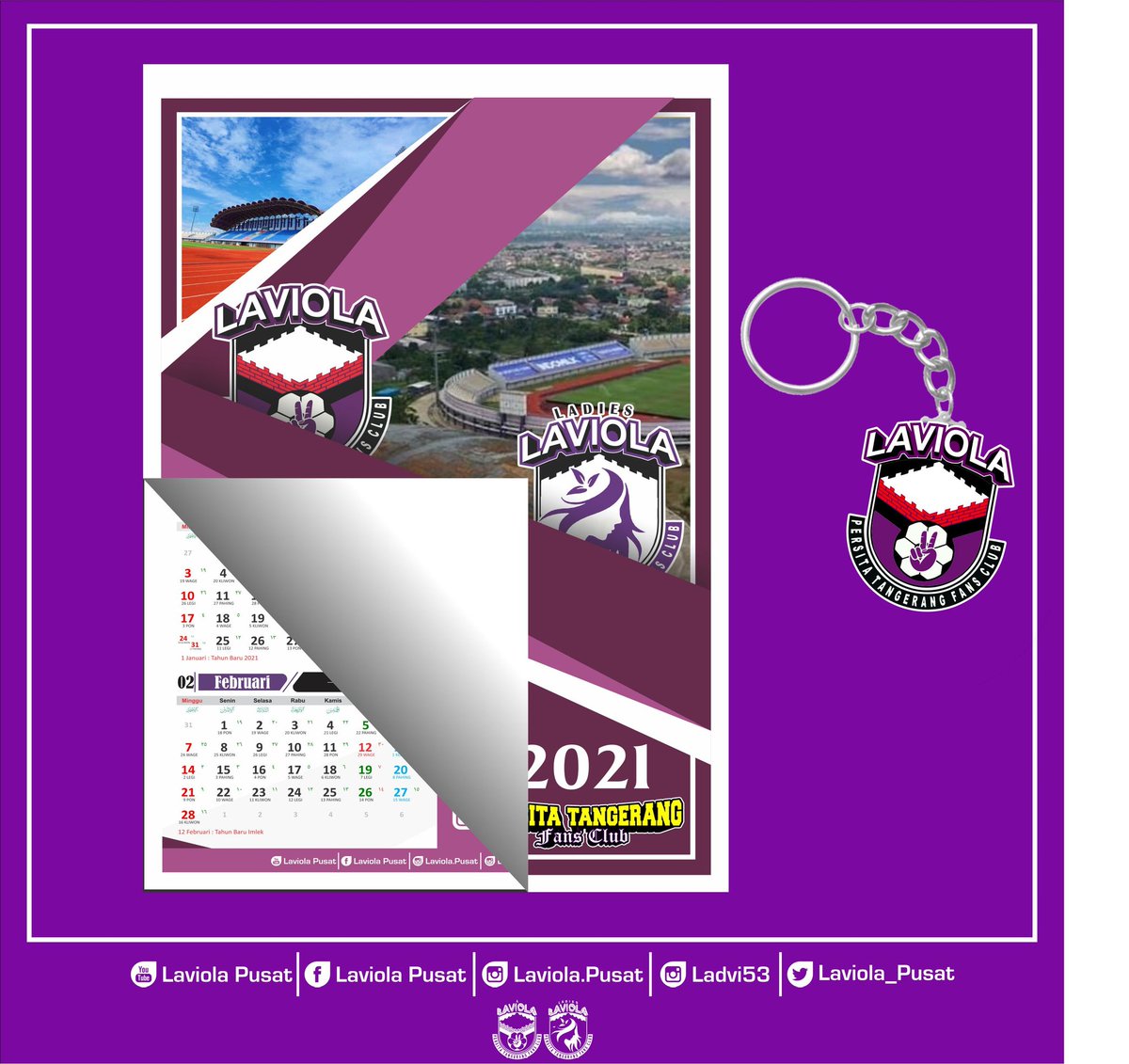 Pendaftaran KTA Laviola persita tangerang fans club, 
untuk masa aktif KTA 2021-2023 sudah dibuka untuk periode pertama di  mulai hari ini sampai dengan akhir bulan desember 2020.
Info lebih lanjut bisa hubungi CP :
-Shilay ( 083875306494 )
-Martin ( 085770220453 )