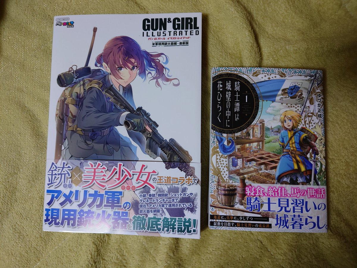Strangelove6p41 ガン ガール イラストレイテッド 米軍現用銃火器編 最新版 騎士譚は城壁の中で花ひらく 買いました ガン ガールは最初の米軍現用銃火器編も持ってます
