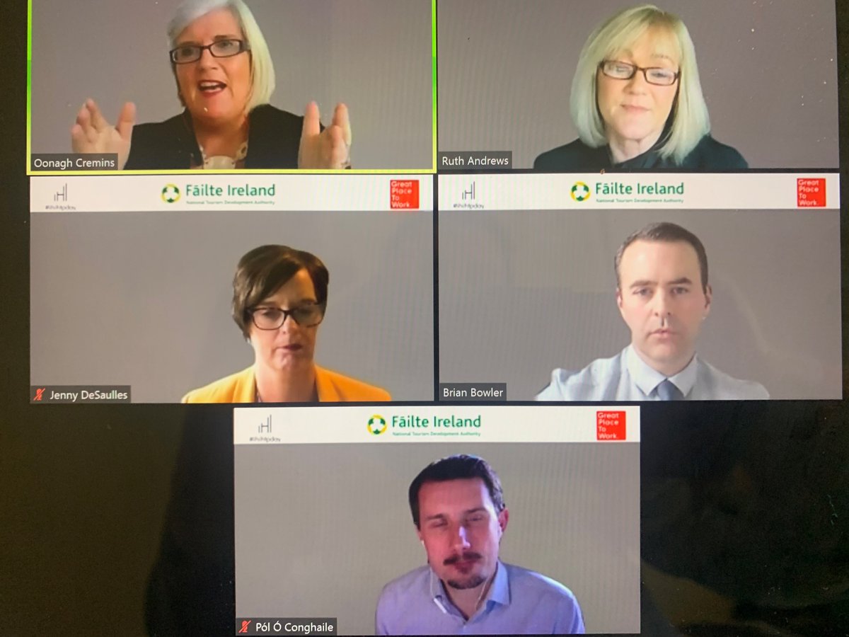 Really positive discussion from the panel this morning <a href="/IHI_Ireland/">IHI</a>, love the emphasis placed on getting greater awareness of the benefits of a career in Irish tourism and hospitality. #ihitpday