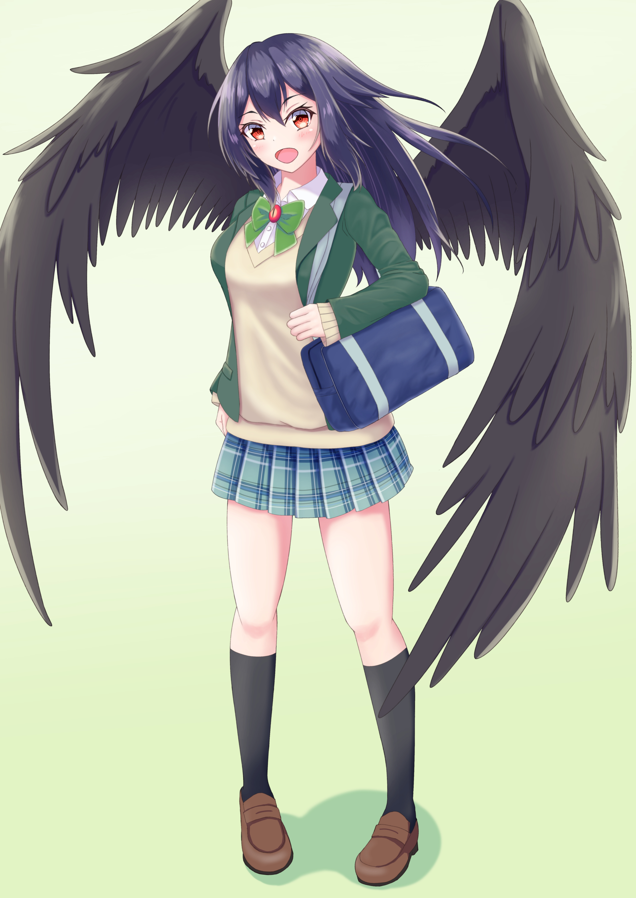 03 Jkお空ちゃん 無性に制服着せたくなって勢いで描きました 可愛い 東方project 霊烏路空 T Co Bxj7qrhdx0 Twitter