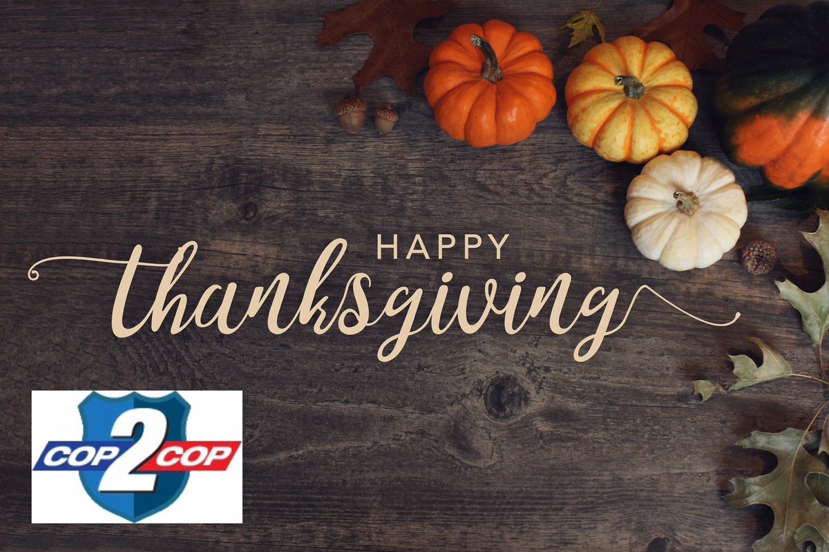 njcop2cop's tweet photo. Happy Thanksgiving from the Cop2Cop family!   

We are always here for you, you are never alone.   

#Cop2Cop #youllneverwalkalone #Family #pleasemakethecall #thanksgiving #neveralone https://t.co/kgGIGrqBJE