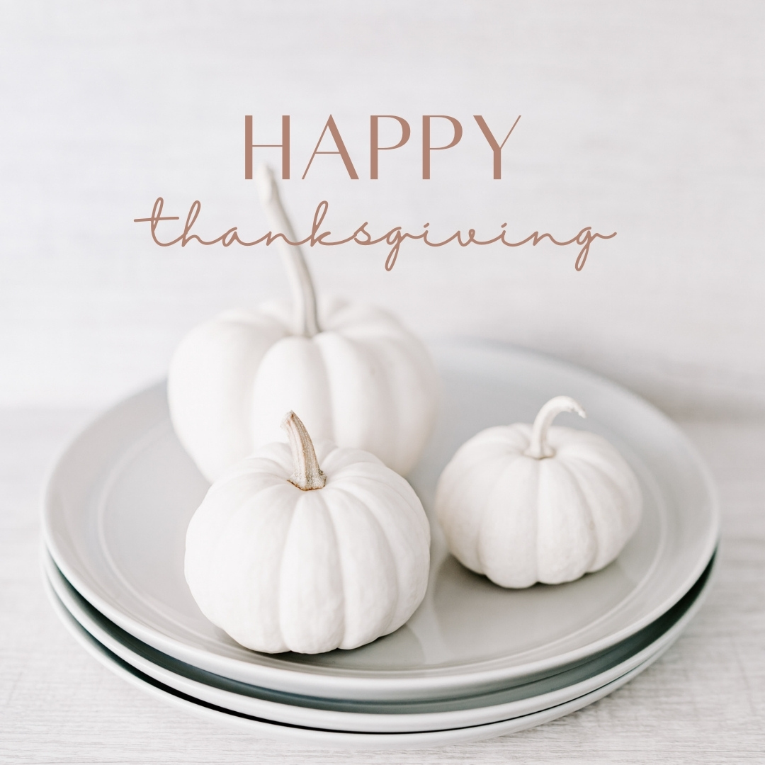 Even though this year has been quite the ride, today we are reminded of all the things we are thankful for.  

From our family to yours, Happy Thanksgiving!