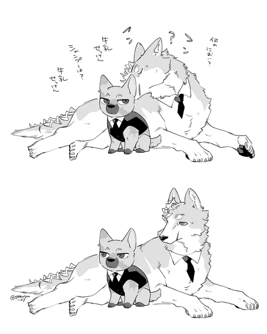 @sousakuTL 絶対こういう感じじゃん・・・と思って描いてしまった 