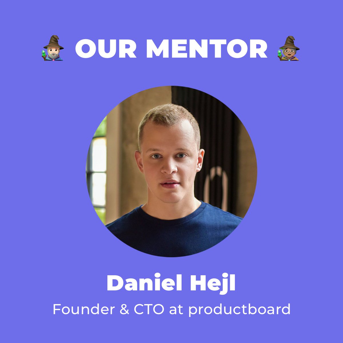 🧙🏻‍♂️ Mentor Announcement 🧙🏻‍♂️

<a href="/danhejl/">Dan Hejl</a> is co-founder and CTO at <a href="/productboard/">Productboard</a>, one of the most talked about Czech startups, focusing on customer-driven product development. 

Join us online at #startup weekend #czechia 👉🏽 eventbrite.com/e/techstars-st…