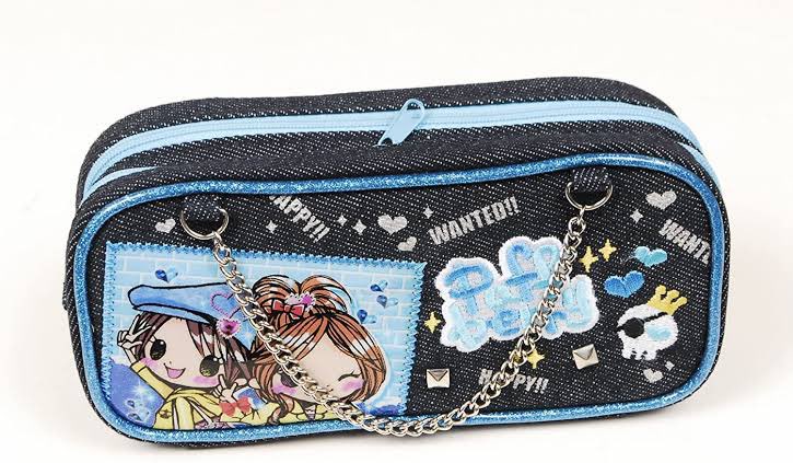 新しい筆箱を購入 輝いていたいのイラスト