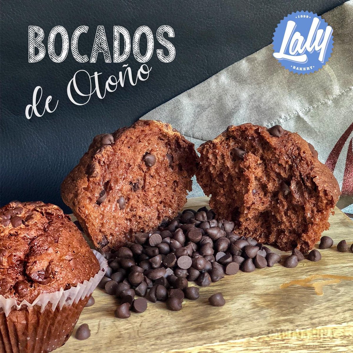 LalyBakery's tweet photo. Los más solicitados del otoño "Magdalenas de chocolate", cada bocado experimentarás el cacao puro y el crujiente de cada pepita de chocolate.
Comparte con las personas que más quieres!!!

#LalyBakery #magdalenasArtesanas #chocolate #APLV #intolerantesLactosa #huevosfrescos https://t.co/syjl0Z7RdE