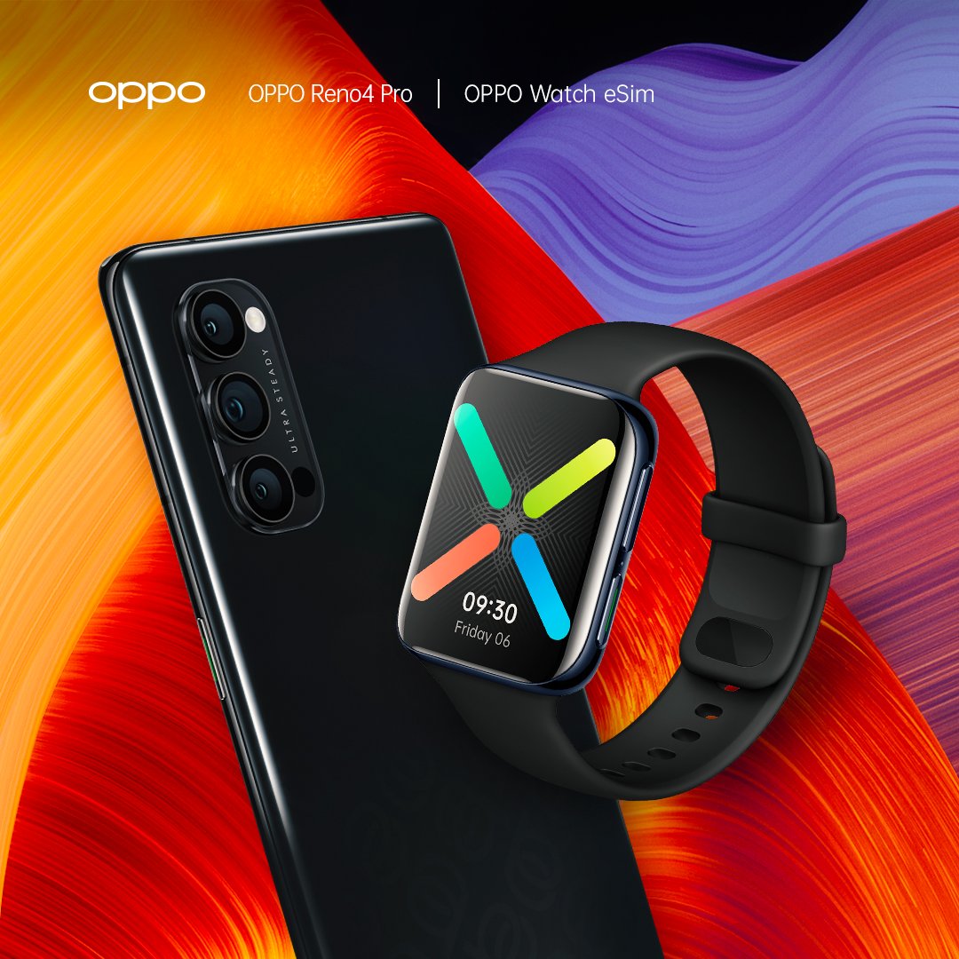 OPPOFrance's tweet photo. Vous allez adorer voir le temps passer avec la nouvelle OPPO Watch. #OPPOWatchSeries #OPPOReno4Pro https://t.co/g9m6Rjgolw