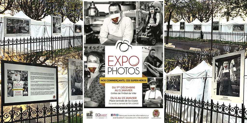a_levallois's tweet image. NOS COMMERÇANTS, CES SUPER-HÉROS 🦸‍♂️🦸‍♀️
 
Après le succès des 3 précédentes expositions, la Ville de @villelevallois et @SoOuest renouvellent leur engagement auprès de l’Association des Commerçants et Artisans de Levallois @a_levallois 

📆 du 1er décembre 2020 au 5 janvier 2021