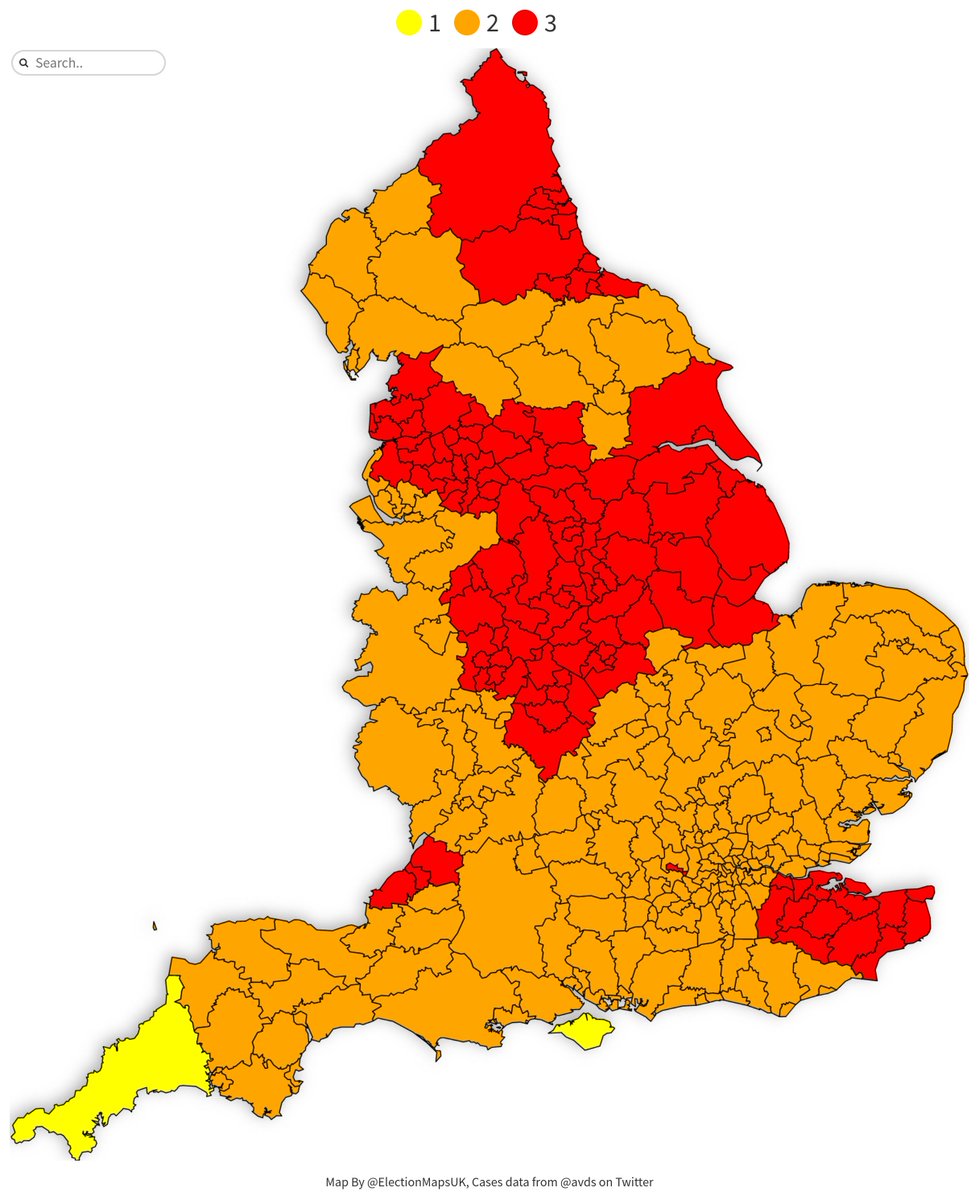 New Covid-19 Tier Map Now Live: electionmaps.uk/covid19-tier-m…