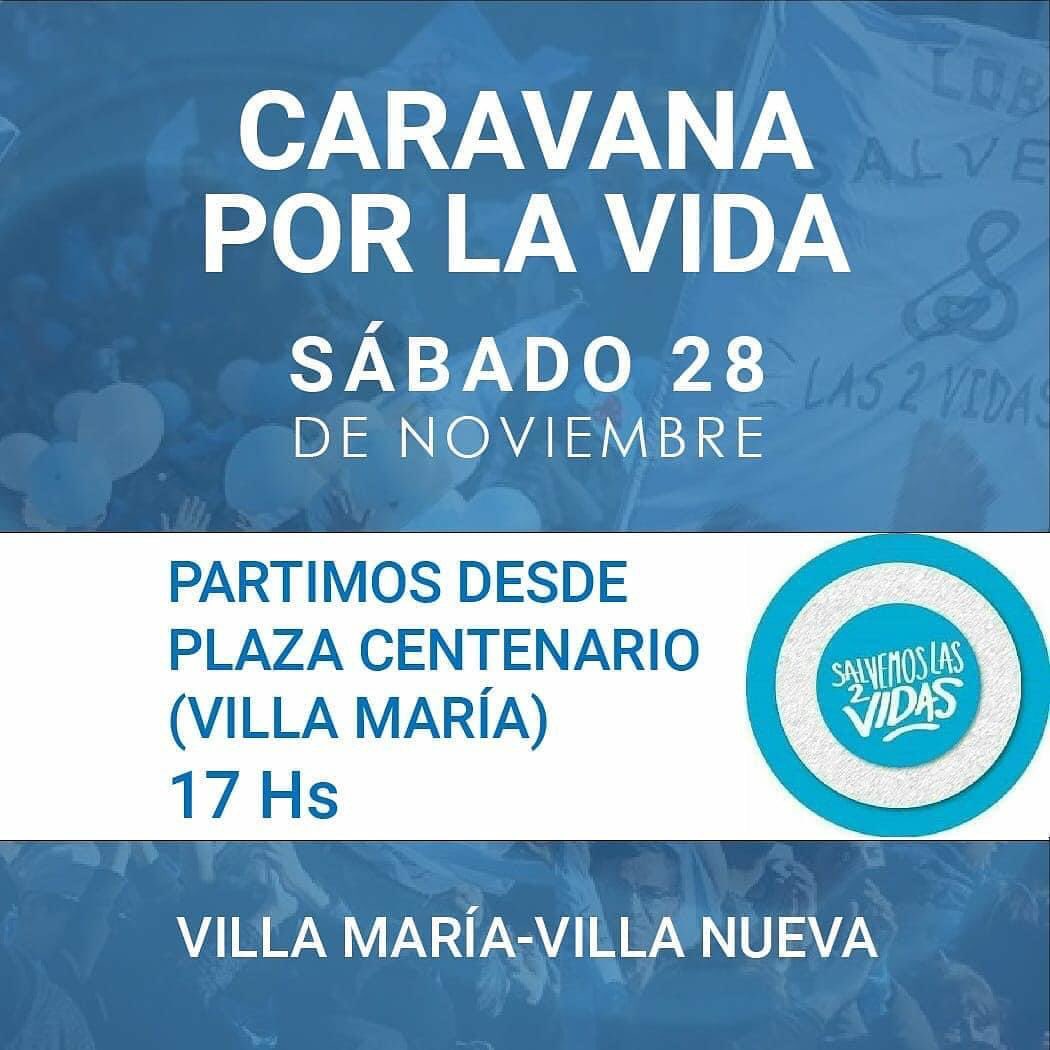 🇦🇷 LA VIDA NO SE DEBATE, SE DEFIENDE 💪🏻

🌊 Este sábado #28N, nos subimos a ola celeste nacional👉🏻 Nos vemos en la Plaza Centenario de #VillaMaría para defender la vida! 💙

#LaMayoriaCeleste #ConAbortoSalimosTODOS #SalvemosLas2Vidascitac
