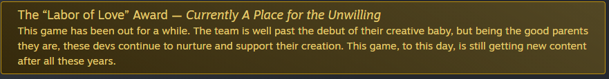 AlpixelGames's tweet image. Oh, and by the way, we've been working on our little game since day 1 (almost year and a half ago), trying to polish it and offer you the best experience possible.

If you like what we have been doing you can nominate us for the "Labor of Love" Award ❤️