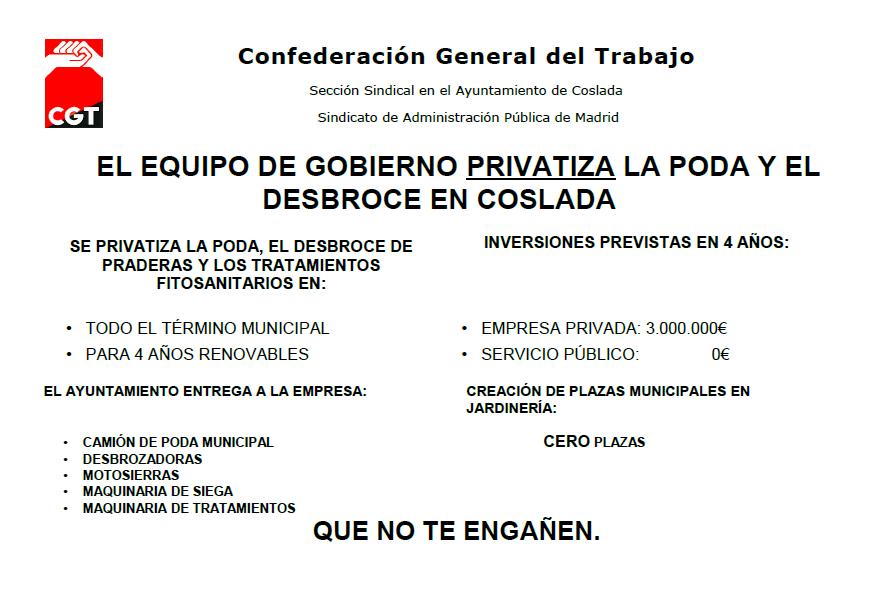 CGT Ayto Coslada (@cgt_aytocoslada) on Twitter photo 