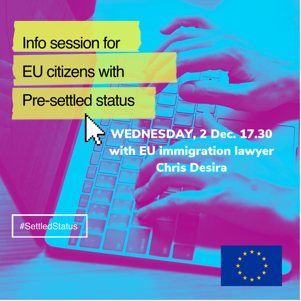 EUdelegationUK's tweet photo. EU Citizens in the 🇬🇧
❓have you been in and out of the U.K. this year because of the Covid-19 pandemic? 
❓You have pre-settled status but not sure how long you can be out of the U.K. to keep your status?
👉Our immigration lawyer will answer your question via Facebook live https://t.co/n85kjSusTj