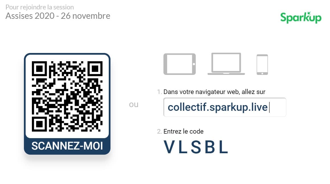 Collectif5050's tweet photo. #assises2020 Jour 2 !

Le lien et le code pour accéder au live 👇🏼
Début à 9h30 ⏰

cc @GetSparkup_FR https://t.co/xqCM6SFDtz