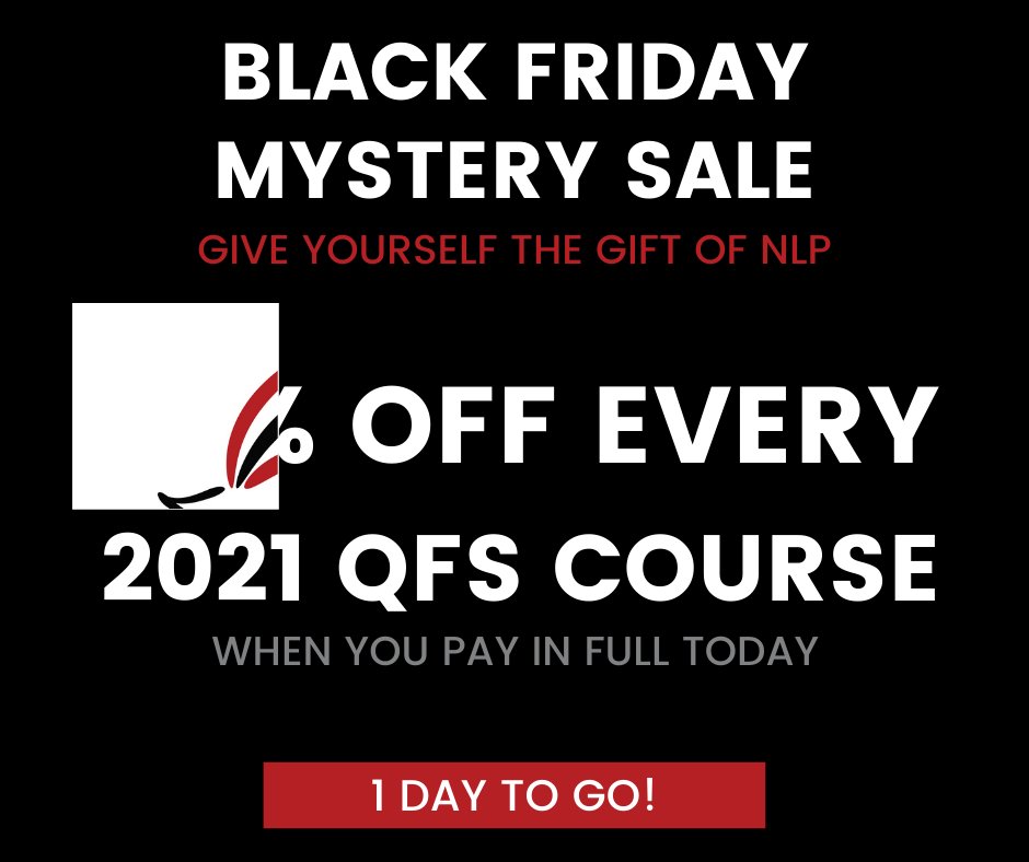 QFS_NLPTraining's tweet image. The day you&apos;ve been waiting for is finally here tomorrow! And are we seeing this right? The mystery sale is included on EVERY 2021 QFS course? YES!

Are you ready for tomorrow? Which courses will you be signing up to, to make a positive change?
#NLPcourse #NLPtraining