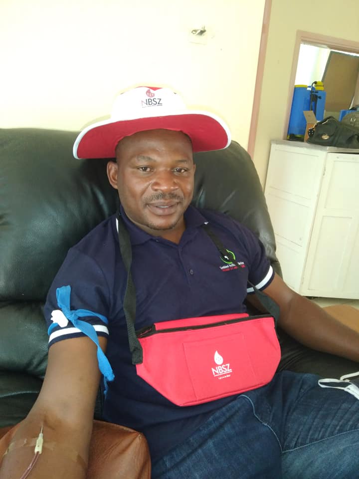 CombinedHealthz's tweet photo. Our Director @matimbawalter hit his 20th donation last week, he has inspired all of us at the Clinic. #SafeBloodSavesLives, @NBSZbloodbank , @emassundah https://t.co/OyqIy5M4O7