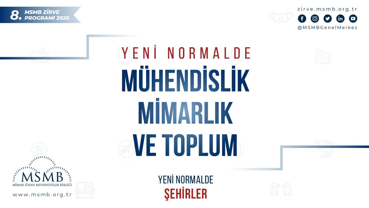 MSMBGenelMerkez's tweet photo. 8. MSMB Zirvesi kapsamında Cumartesi günü saat 11:00 - 12:30 arasında gerçekleşecek olan "Yeni Normalde Şehirler" programımıza davetlisiniz.
👷👷♀️🏗️🏙️🌆
https://t.co/meW6pCFp9R
#MSMBzirve2020 #MSMB #mimarsinan #zirve #mimar #mühendis #online #mühendishane #mimarhane #mucithane https://t.co/0MVpTCbzks