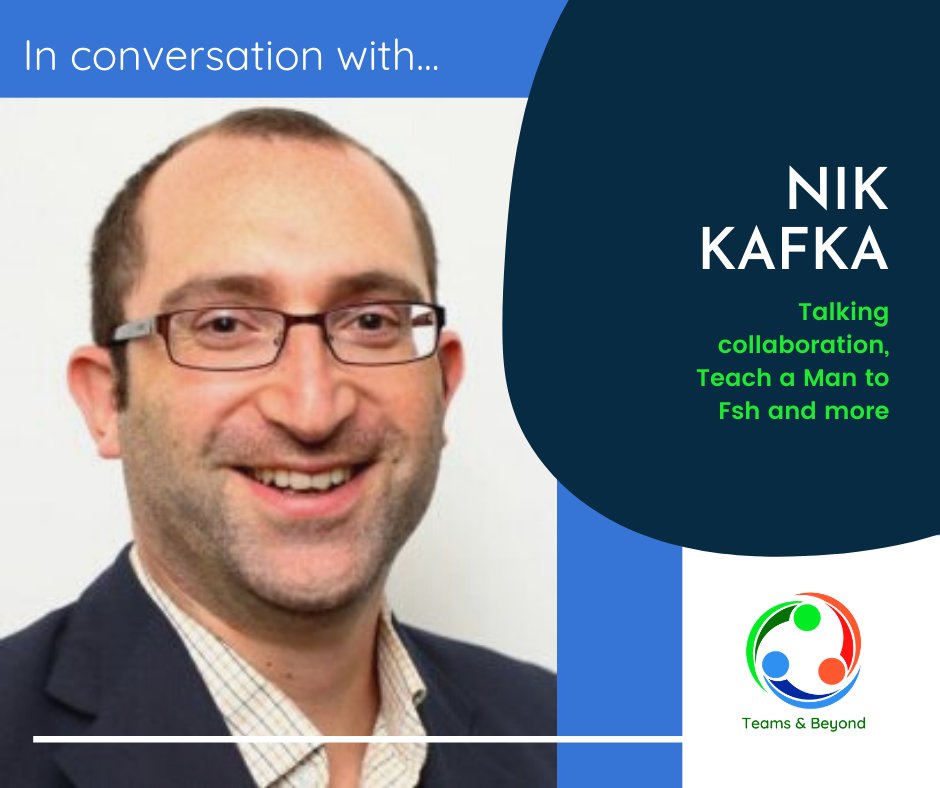 TeamsandBeyond's tweet photo. Let's talk collaboration
Nik Kafka is our guest on Teams &amp; Beyond this month, with a conversation that is interview is packed full of golden nuggets. Fetch yourself something to drink and settle down for 30 minutes for a great conversation!
https://t.co/wIrJL1rWUk
#collaboration https://t.co/OIFlLa5Zg9